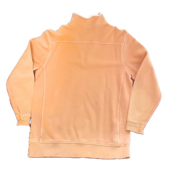 Tommy Bahama Men's Quarter Zip Relax Peach Size Medium - Picture 2 of 8